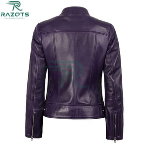 Chaqueta de Cuero Genuino para Mujer, Diseño Clásico 2025, Chaqueta de Cuero de Alta Calidad para Mujer de Pakistán - Product Image 4