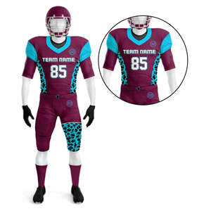 Uniformes de fútbol americano de alta calidad para jóvenes y adultos Ropa de equipo de manga corta de Pakistán OEM Aceptado Nuevo diseño - Product Image 4