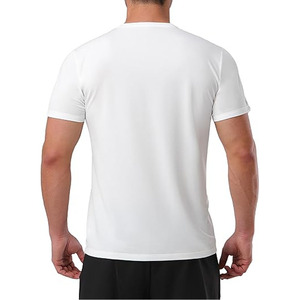 T-shirts à manches courtes en coton 100% uni respirants à col rond avec logo frontal pour streetwear, téléchargés par Dress Sports - Product Image 4