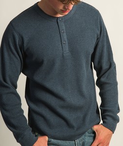 T-shirt pour homme à manches longues boutonné en coton 100% anti-froissement pour l'automne - Haute qualité, commandes en gros personnalisables - Product Image 5