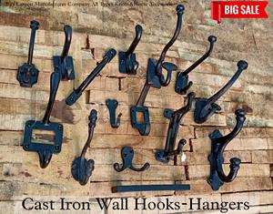 Antique Black <b>Cast</b> <b>Iron</b> <b>Coat</b> and Hat <b>Hooks</b> Handcrafted Hardware for the Perfect Touch Product Category <b>Hooks</b> & Rails - Product Image 2
