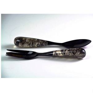 Made In India Accessories Acacia <b>Salad</b> <b>Server</b> Set Eco-Friendly Dishwasher Safe <b>Salad</b> Tools Home Kitchen Made in India - Product Image 3