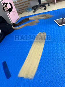 Cheveux Remy vietnamiens 100g Type Trame Droite Machine Double Trame Teints Blanchiment Permed Extensions de Cheveux à Trame Unique - Product Image 2