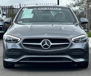 2022สีเทาสดใส Merce_de S-Ben Z C-Class C 300 4MATIC AWD ใช้กับเบาะหนังไฟภายในรีโมตเริ่มเรียบร้อยมาก