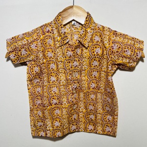 Chemise décontractée en coton à imprimé floral pour garçons tendance avec col |   Chemise à manches courtes boutonnée pour l'été - Product Image 1