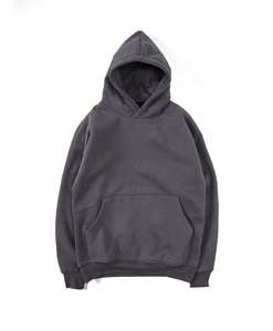 High Quality 500 GSM Pullover Hoodie for Men Boxy Blank Plain Cotton with Cropped <b>Drop</b> Shoulder for Winter Premium Quality - Product Image 2