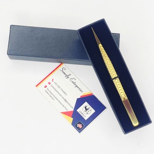 Pinzas para Pestañas Personalizadas de Acero Inoxidable Chapado en Oro de Alta Precisión Antiestáticas de 10 mm de Somofy Enterprises - Product Image 1