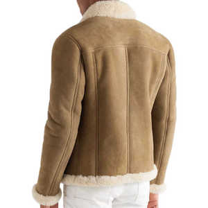 Veste de camionneur en cuir respirante anti-vent classique manteau décontracté d'hiver en toile durable - Product Image 3