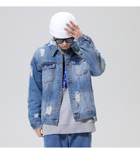 Made for Pakistan Customized High Quality Vintage Washed Men's Denim Jacket Fashion Men Jean Jackets - Product Image 4