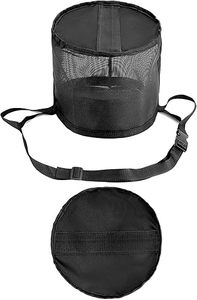 Sac d'alimentation pour chevaux pour céréales-Mangeoire à grains en maille durable avec sangle réglable, coussin de cou et de nez confortable Sac d'alimentation pour museau de cheval - Product Image 3