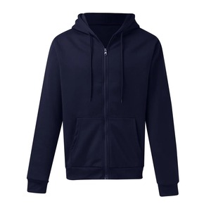 Alta calidad estilo coreano S hombres negro sólido sudadera invierno cremallera completa sudaderas con capucha 100% algodón ofertas de venta para hombres jóvenes - Product Image 5