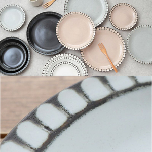 จานเซรามิกเซรามิกสำหรับรับประทานอาหารค่ำชุดครัวพอร์ซเลนรูปทรงนอร์ดิก - Product Image 5