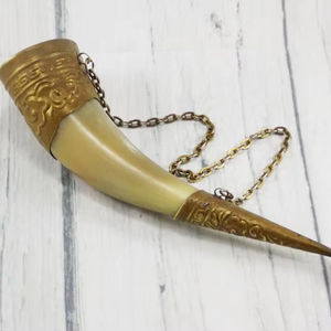 Personnalisé Gravé Buffle Ox Corne Viking Tasses À Boire Poli Sculpté Animal Style Souvenir Meilleur Cadeau De Noël - Product Image 1