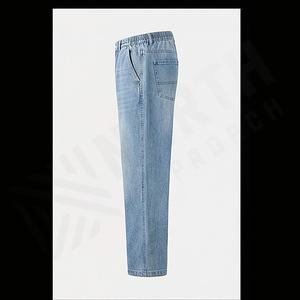 กางเกงยีนส์ทรงแบ็กกี้ผู้ชายรุ่นใหม่ สวมใส่สบาย ดีไซน์ทันสมัย ทรงคาร์โก้ ผ้าเดนิมเคลือบแว็กซ์ ทรงหลวม สไตล์ลำลอง ทนทาน รับสั่งทำสีตามต้องการ - Product Image 3