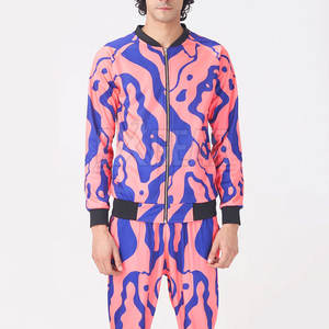 Chándal de sublimación de alta calidad para hombre de talla grande con chaqueta con cremallera y corredores con cordón a la venta - Product Image 6