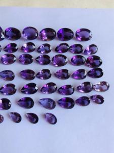 Piedras preciosas de corte mixto de amatista Natural de origen brasileño, calidad AAA, brillo excepcional, piedras brillantes de alta claridad, piedras preciosas sueltas IGI - Product Image 4