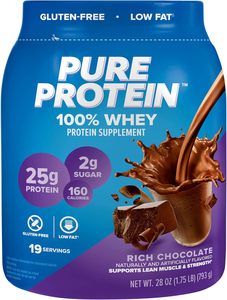 Pure <b>Protein</b> 100% Whey <b>Protein</b> Powder, Rich Chocolate, 25 g <b>Protein</b>, 1.75 lb - Product Image 2