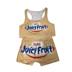 Conjunto de chaleco de pantalones cortos de motorista de 2 piezas a la moda de verano de talla grande para mujer - Product Image 6