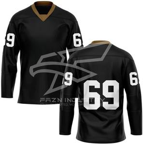 Venta al por mayor camisetas de hockey sobre hielo sublimación impresa nombre personalizado número equipo jersey para clubes ligas - Product Image 5