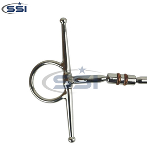 Bocado Rotatorio de Mejilla Completa con Rodillos Dobles de Cobre, Bocado de Acero Inoxidable de Primera Calidad para Entrenamiento de Equitación - Product Image 3