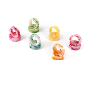 Anillo para Servilletas de Resina, Color Personalizado, Ecológico, Diseño Moderno y Lujoso, Impresión Personalizada para Uso en Hogar, Hotel, Restaurante, Bodas y Fiestas - Product Image 1