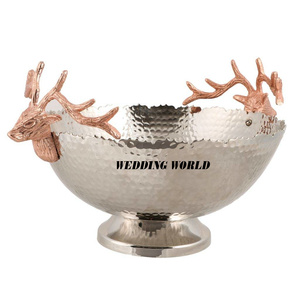 Bol à chocolat en aluminium plaqué nickel, forme ronde, bol décoratif pour bonbons, bol à chocolat décoratif de haute qualité, nouveau - Product Image 2