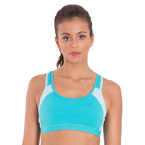 Latest Style <b>Ladies</b> <b>Sports</b> <b>Bras</b> in Polyester Spandex Fabric Stretchable Custom Design With Custom Logo Printed - Product Image 1