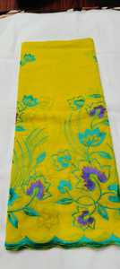 Vestido de Mujer de Peso Medio, Personalizable, de Algodón Peinado de Lujo, con Estampado a Cuadros, Bordado, Antiestático, Diseños Tejidos Multicolores - Product Image 6