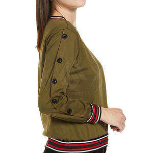 Ropa de moda Sudaderas de mujer personalizadas Sudaderas de mujer de manga larga de diseño personalizado - Product Image 4