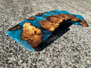 Posavasos de Resina Artesanales de Primera Calidad, Cuadrados de 4x4 Pulgadas, de Lujo para el Hogar y Restaurantes, Tradebyd - Product Image 2