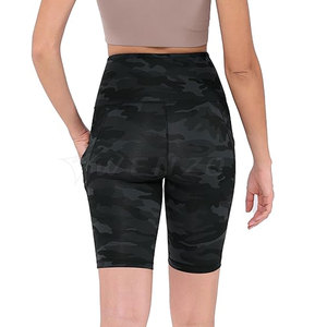 Shorts de yoga pour femmes taille haute, respirants, à séchage rapide, extensibles, confortables, vêtements de sport pour la salle de sport, entraînement physique, exercice quotidien - Product Image 3