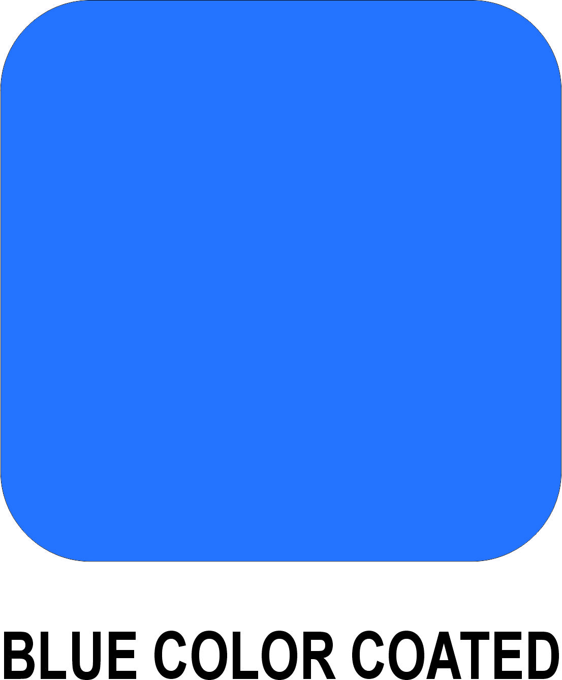 Blue Color Coated