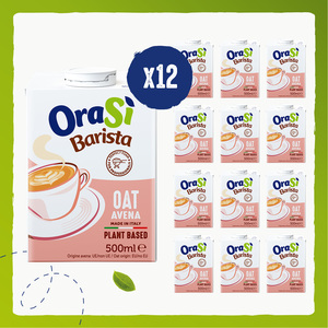 Bevanda di Avena a Base Vegetale OraSi Barista 0,5 Litri per Distributori, 12 Unità, Durata di Conservazione 360 Giorni - Product Image 2