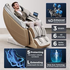Silla de Masaje Shiatsu Comercial Inteligente con Pantalla Grande, Gravedad Cero, Airbag para Todo el Cuerpo, Rodillo para Glúteos, Bluetooth Musical, Portátil - Product Image 6