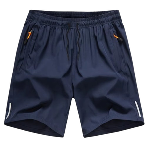 กางเกงขาสั้นกีฬาสีพื้นสำหรับผู้ชายกางเกงขาสั้นผ้าโพลีเอสเตอร์/ ไนลอนแห้งเร็วปรับสีและโลโก้ได้สำหรับยิม - Product Image 6