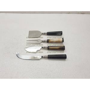 Juego de Cubiertos de Acero Inoxidable de Diseño Atractivo, Juego de 4 Tenedores y Cucharas de Resina con Mango de Piedra Grabada para Bodas - Product Image 3