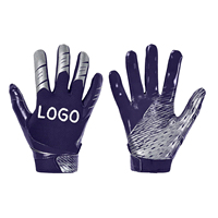 Guantes de Fútbol Americano Personalizados OEM con Excelente Agarre en la Palma para Entrenamiento y Partidos