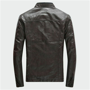 Premium Quality Men's <b>Leather</b> <b>Jacket</b> Casual Outerwear with Breathable Size for <b>Winter</b> Factory Direct Sale <b>Leather</b> <b>Jacket</b> - Product Image 2