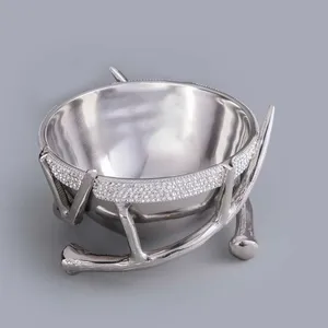 Modern Stainless Steel <b>Bowls</b> with Designer <b>Metal</b> <b>Bowl</b> World Trending Interior <b>Metal</b> <b>Bowls</b> plated and Cultural safe Zahid Exports - Product Image 2