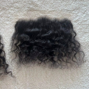 South Indian Factory Raw HD Cierre Remy Sin procesar Temple Cabello humano Textura recta Cabello peruano del sur de la India - Product Image 1