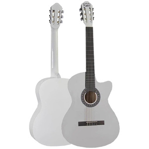 Guitarra Clásica Cutaway Blanca 4/4, Juego Completo con Varilla de Ajuste, Soporte para Guitarra, Funda y Capo |   Midex CG-395WH - Product Image 2