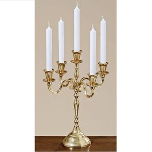 Bougeoir Bougeoir en métal pour l'éclairage et la décoration de la maison Ensemble Bougeoir décoratif élégant finition antique - Product Image 1