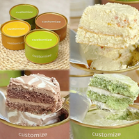 Boîte en aluminium personnalisée à ouverture facile pour gâteaux, emballage alimentaire de qualité pour mousses et desserts avec couvercle à languette pour boulangerie OEM