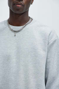 เสื้อสเวตเชิ้ตผู้ชาย ผ้าฝ้าย 100% ปักโลโก้ตามสั่ง แบบยูนิเซ็กซ์ น้ำหนัก 380 กรัม เสื้อพูลโอเวอร์ผ้าฟลีซหนานุ่ม ทรงโอเวอร์ไซส์ สำหรับผู้ชาย - Product Image 2