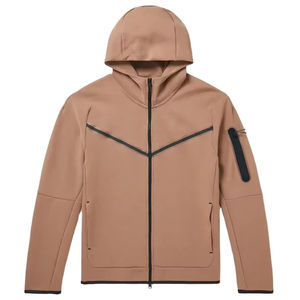 Fabricant de vêtements de sport légers à fermeture éclair sur mesure Sweats à capuche en polaire pour hommes avec poche sur les manches Sweats à capuche respirants pour hommes - Product Image 1
