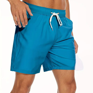 Bermudas deportivas informales de cintura media para hombre, 90% poliéster, 10% Spandex, algodón, logotipo personalizado, antiarrugas, holgadas para correr - Product Image 3