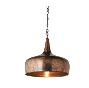 Lámpara colgante de lujo chapada en cobre martillado más vendida para decoración del hogar Color de forma de tamaño personalizado - Product Image 4