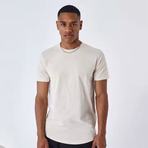 T-shirt col rond manches courtes personnalisé 100% coton pour hommes Plaid de haute qualité Fitness Street Wear Your Own Brand Logo Respirant - Product Image 1