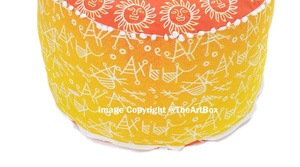 Indian Comfortable <b>Pouffe</b> Sitting Puffs Living Room Beautiful Ottoman Hippie Foot Rest Chair for Home <b>Garden</b> Use - Product Image 5