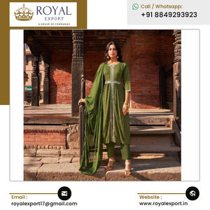 Nueva colección de 3 piezas de Alia Cut Kurti de seda suave de lujo de lanzamiento del fabricante indio mejor listado para compradores genuinos - Product Image 6